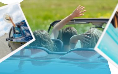 Поездка на свежем воздухе в автомобиле