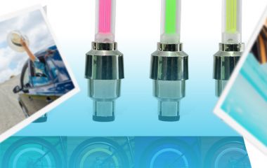 Неоновые ниппели для авто и велосипеда