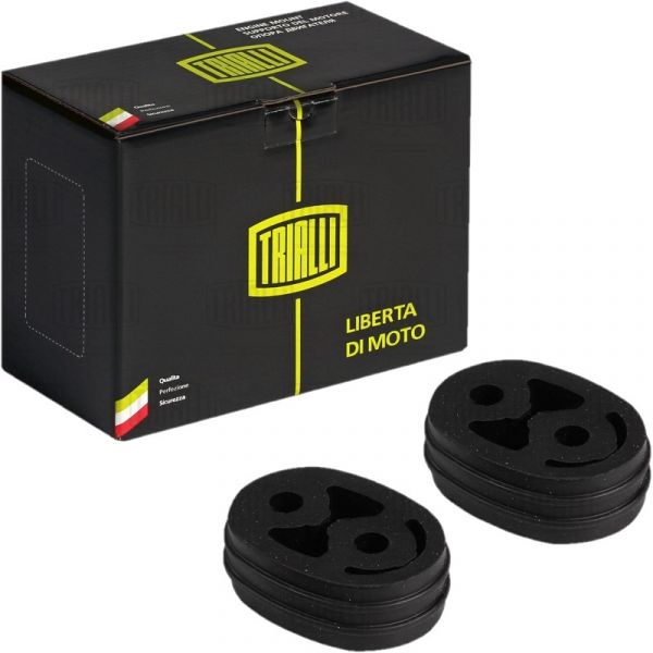 Амортизатор хомута глушителя ГАЗель (резин) н/о (к-т 2 шт.) (TRIALLI) /RM0360/