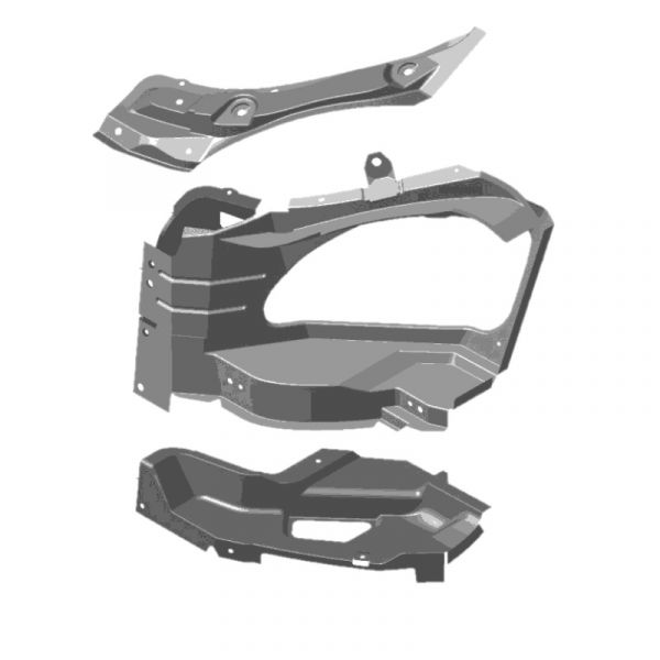 Облицовка фары ГАЗель прав. в сб. н/о (ООО "Автомобильный завод "ГАЗ") /3302-8401532/