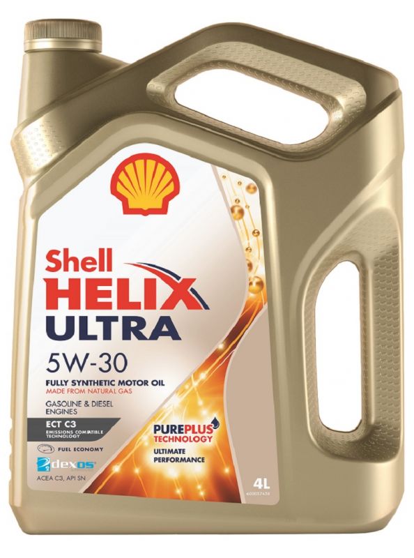 Масло моторное "SHELL" Helix Ultra ECT С3 5W30 (4 л) синт.