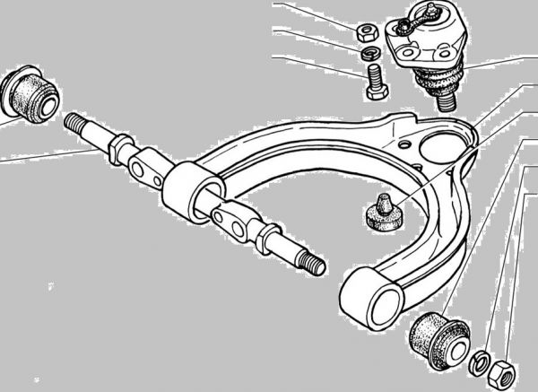 Рычаг подвески Соболь верх. лев. в сб. (ПАО "ГАЗ") /2217-2904101/
