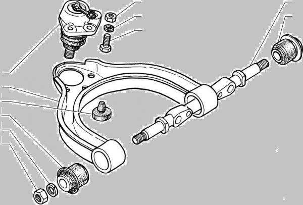 Рычаг подвески Соболь верх. прав. в сб. (ПАО "ГАЗ") /2217-2904100/