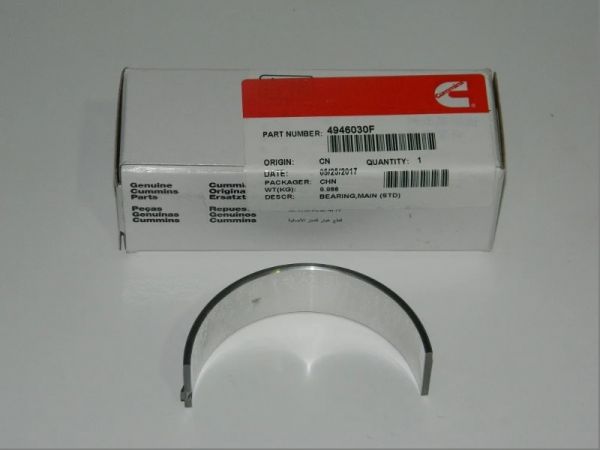 Вкладыш коренной нижний дв. Cummins ISF 2.8L ГАЗель (Cummins ГАЗ Оригинал) /.4946030F/