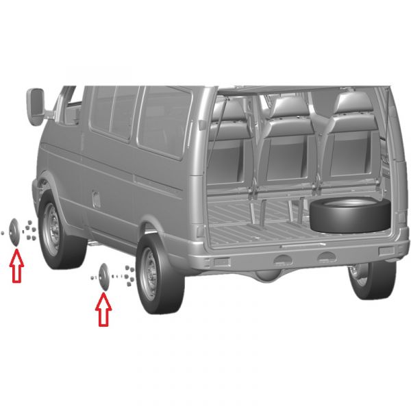 Колпак колеса переднего Соболь пластм. (ООО "Дзержинская Производственная Компания" ГАЗ Оригинал) /2217-3102016-01/
