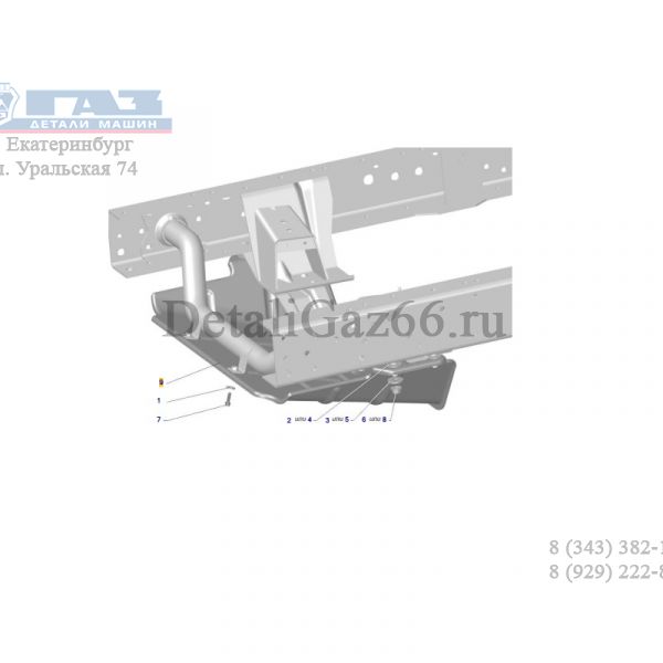 Защита двигателя ГАЗель NEXT (ОАО "Сосновскагропромтехника" ГАЗ Оригинал) /А21R23-2802022/