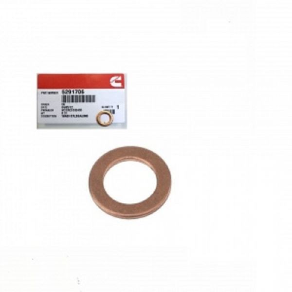 Шайба медная трубки подачи масла на турбокомпрессор ГАЗель дв. Cummins ISF 2.8L (Cummins Investmen) /5291706F/