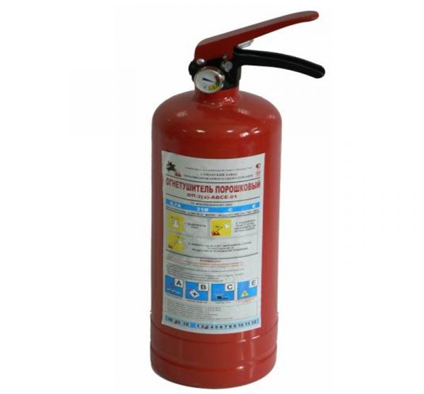 Огнетушитель порошковый с манометром (2 л) (Ярославль) /ОП2/