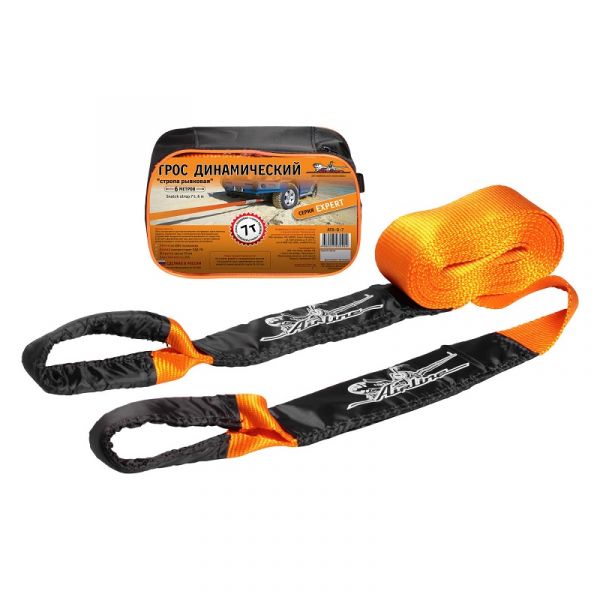 Трос динамический 7т 6м (стропа рывковая) "AIRLINE" /ATR-D-7/
