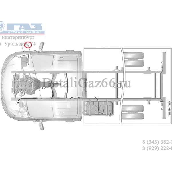 Автопроводка жгут по раме ГАЗель NEXT (ООО "Арзамасское ПО Автопровод"  ГАЗ) /А21R22.3724030-31/