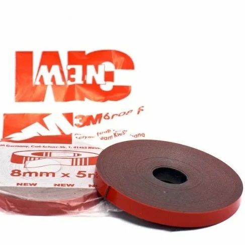 Скотч двухсторонний 10 мм*5 м высокотемпературный "3М"