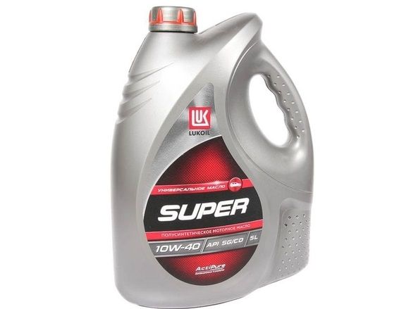 Масло моторное "Лукойл" Супер 10W40 (5 л) п/синт. /19193/
