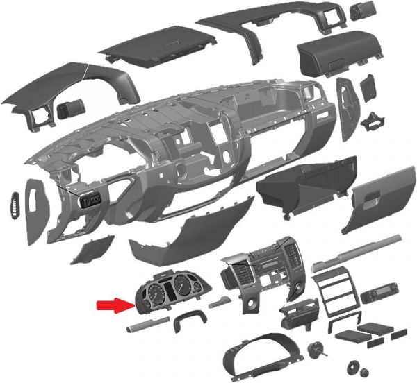 Комбинация приборов дв. УМЗ ЕВРО-3 ГАЗель, Соболь (ООО "Вистеон Автоприбор Электроникс") /385-3801010-75/