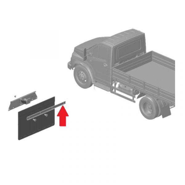 Планка крепл. зад. брызговика ГАЗ-3307, 3309, Валдай (ПАО "ГАЗ" Оригинал) /53-8511194/