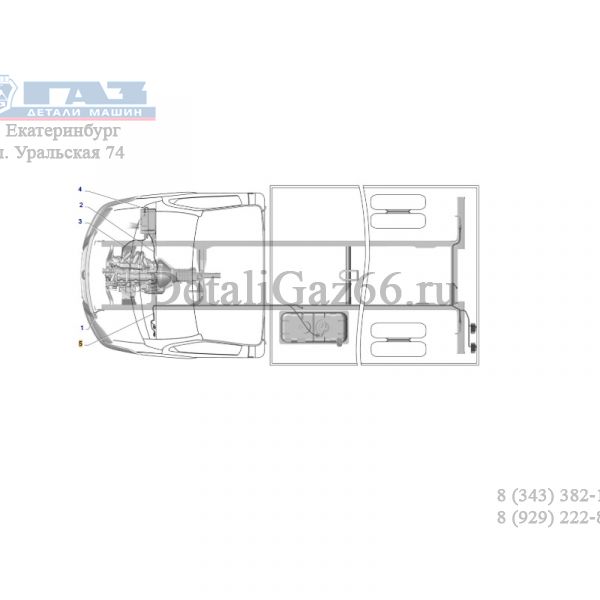 Автопроводка жгут по раме ГАЗель бизнес мод. 2010 г. (ООО "Арзамасское ПО Автопровод"  ГАЗ Оригинал) /3302.3724030-10/