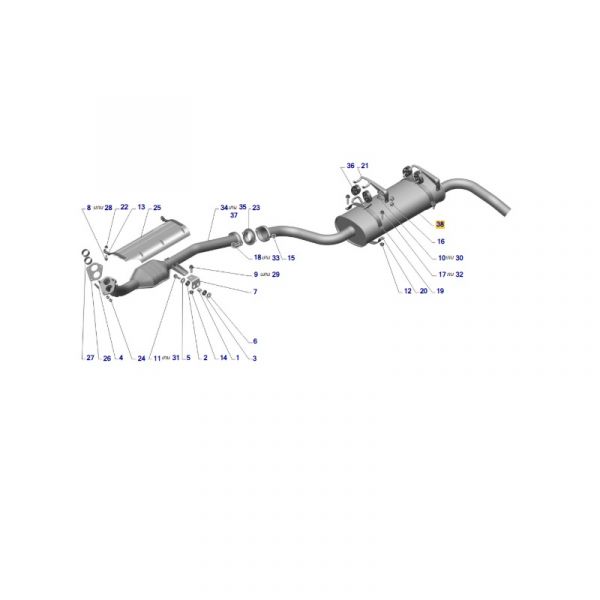 Глушитель ГАЗель 2705 дв. УМЗ 4216 ЕВРО-4 ("Бозал-Автомотив"  ГАЗ Оригинал) /27055-1201008/