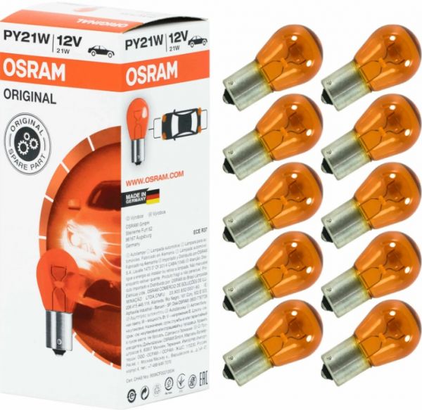 Лампа 12В 21 Вт (желтая) (OSRAM) /7507/