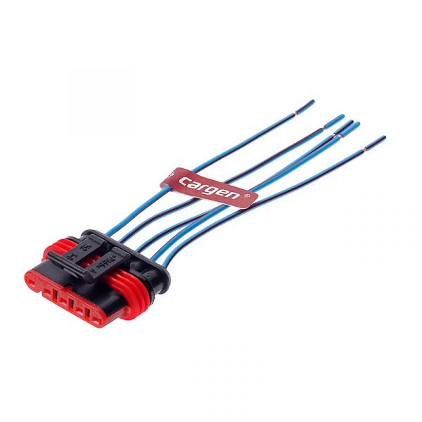 Колодка 5-ти гнездовая, ответная колодка с проводами (Cargen) /АХ-323/