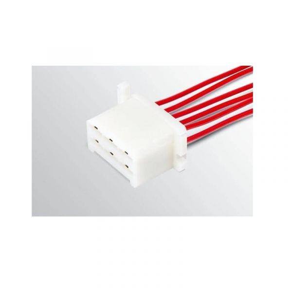 Колодка 6-ти клеммная гнездовая серии 6.3 с проводами (Cargen) /АХ-374-01/