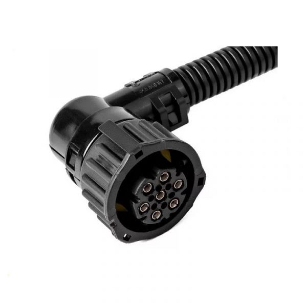 Колодка байонет угл.фар и фонарей ГАЗель с проводами в гофре (Cargen) /АХ-503-1/