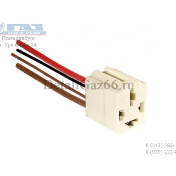 Колодка к реле стартера с проводами с 4-ми проводами ГАЗ (Транском) /025 906 231 9441/
