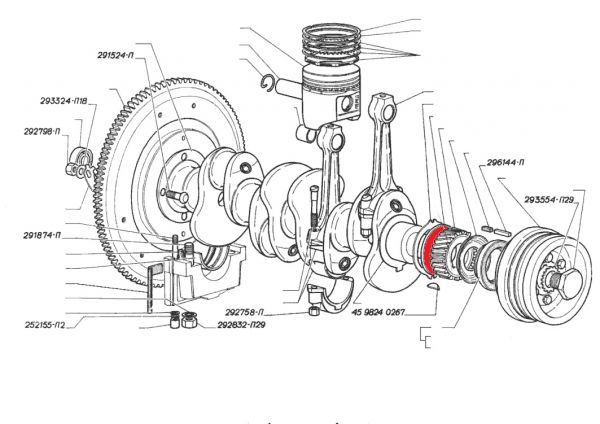 Шайба упор. к/вала ГАЗ-53 (АО "Ульяновский моторный завод") /53-1005029/