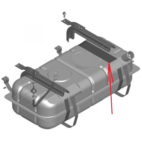 Прокладка кронштейна бака топлив. ГАЗель, Соболь, Волга (картон) (ООО "Альтеролл"  ГАЗ) /2705-1101121/