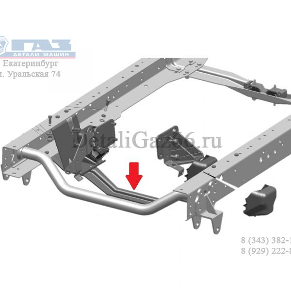 Поперечина крепл. дв. ГАЗель, Соболь дв. Cummins ЕВРО-4 (ООО "Автомобильнй завод "ГАЗ") /3302-2801380-10/