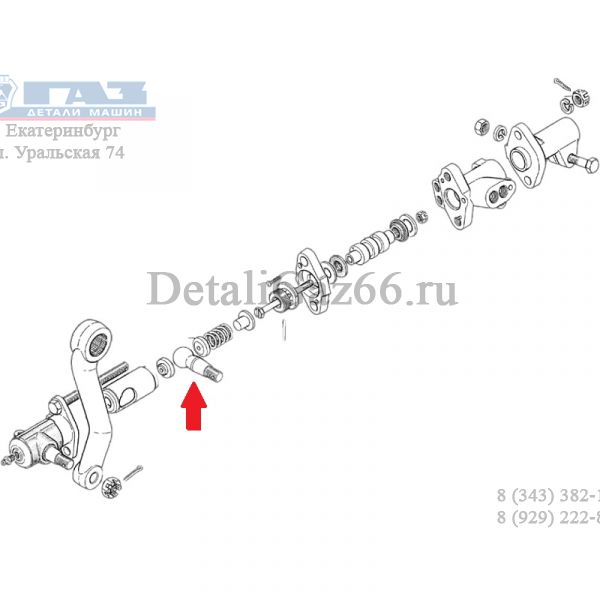 Палец шаровой тяги продольной ГАЗ-3308, 3309 (ОАО "Белкард"  ГАЗ) /52-3003040-А/