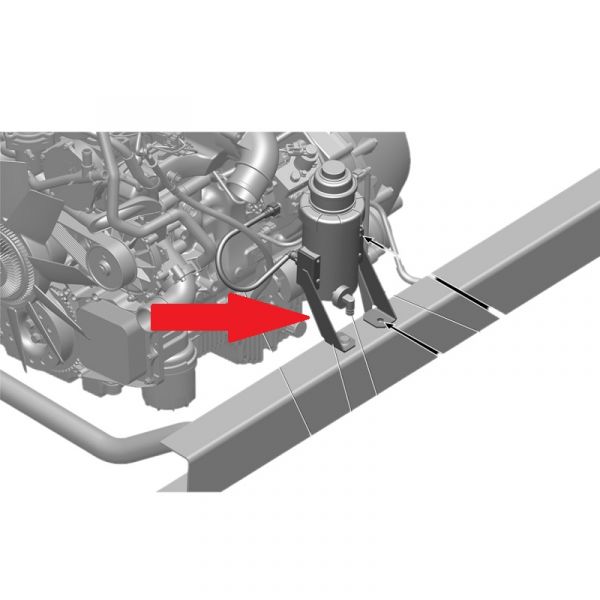 Кронштейн крепл. топл. фильтра лев. ГАЗель дв. Cummins ISF 2.8L (ПАО "ГАЗ") /3302-1117075/