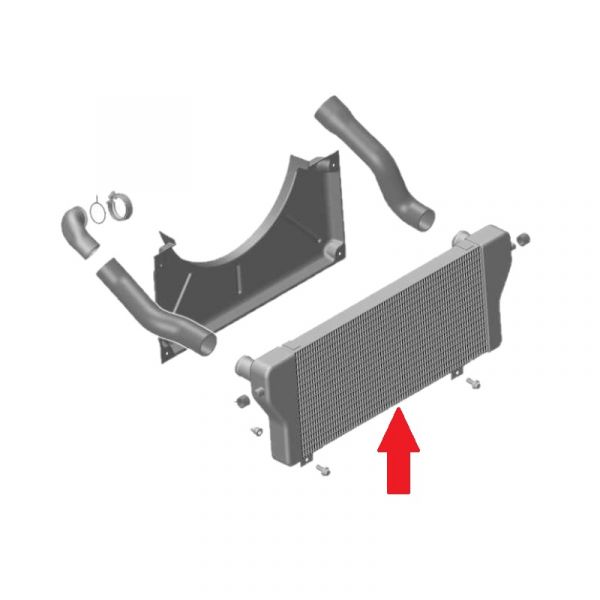 Охладитель наддува (интеркулер) ГАЗель NEXT (ООО "ТРМ" ГАЗ Оригинал) /А21R22.1172012-20/