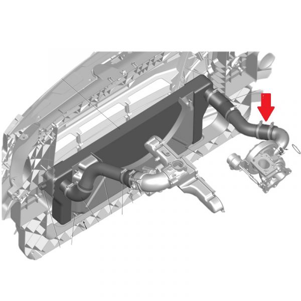 Шланг соед. ГАЗель NEXT турбины (корот.) (ДАРВИН ПЛЮС, г. Москва  ГАЗ) /А21R22-1172411/