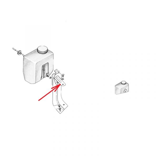 Кронштейн крепл. бачка омывателя Валдай, ГАЗель верх.(с 2007 г.) (ПАО "ГАЗ") /3302-5208134/