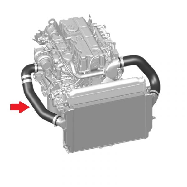 Шланг охладителя наддув. воздуха дв. ЯМЗ-534 ГАЗон NEXT (силикон) (ДАРВИН ПЛЮС, г. Москва ГАЗ Оригинал) /С41R13-1172113/
