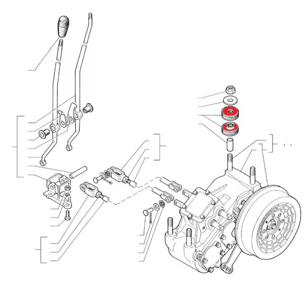 Подушка крепл. раздат. коробки ГАЗель п/прив., 33081,66 (ОАО "ЯРТИ" ЯРОСЛАВЛЬ ГАЗ Оригинал) /63-1801030/