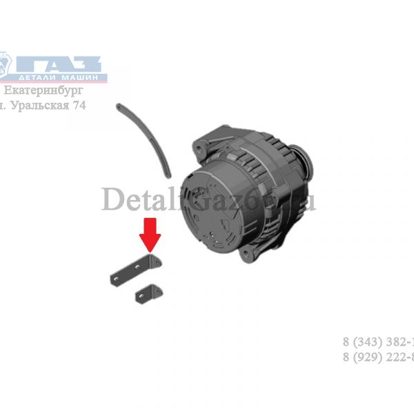 Кронштейн генератора УАЗ перед. (АО "Ульяновский моторный завод"  УМЗ) /451М-3701058/