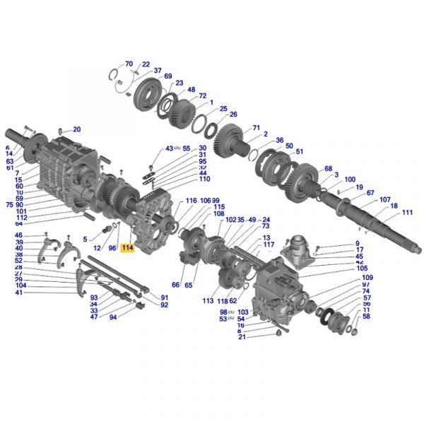 Подшипник 15276 КПП ГАЗель NEXT н/о пром. вала средний (Fersa Bearings S.A., Испания ГАЗ Оригинал) /.F15276/
