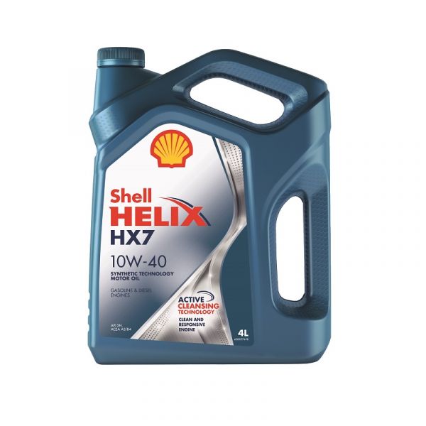Масло моторное "SHELL" Helix HX7 5W40 (4 л) п/синт.