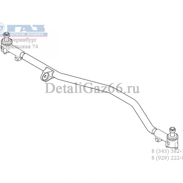 Тяга поперечная ГАЗ-3308 в сб. (ПАО "ГАЗ") /3308-3414052/