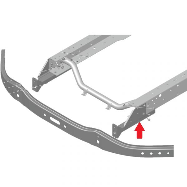 Кронштейн буксирный ГАЗель NEXT лев. (ПАО "ГАЗ") /А21R23-2806081/