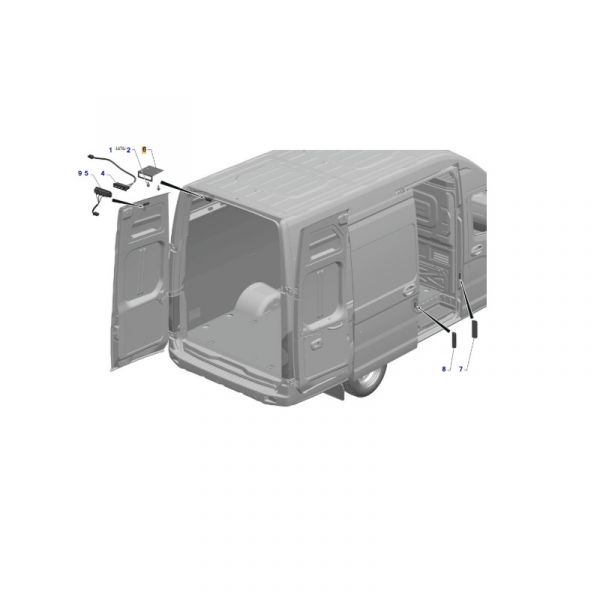 Кронштейн крепл. контакных групп ГАЗель NEXT 3123 задн.двери (ПАО "ГАЗ" Оригинал) /А31R23-3723124/