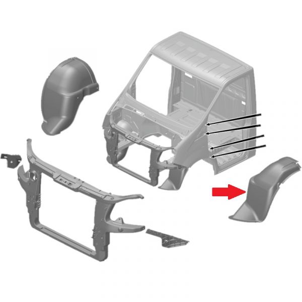 Щиток крыла перед. ГАЗель NEXT лев. (ООО "Дзержинская Производственная Компания" ГАЗ Оригинал) /А21R23-8403355-10/