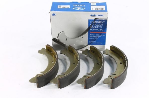 Колодка тормозная зад. ВАЗ-2101-07,2121-214 (к-т 4 шт) (фирм. упак. ORIGINAL) /2101-3502090-55/