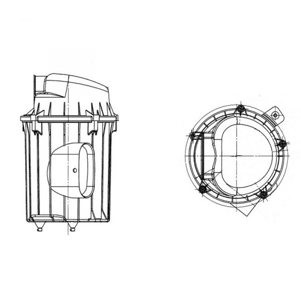 Фильтр возд. ГАЗель NEXT дв. Cummins ISF 2.8L в сб. (ООО ABTOKOMПOHEHT ГАЗ Оригинал) /С41R92.1109010/