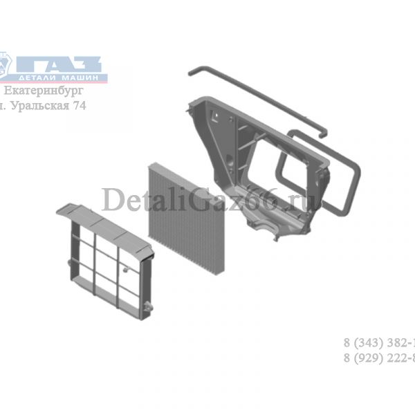 Короб воздухозаборника ГАЗель NEXT в сб. (Пластматика  ГАЗ) /А21R23-8119020/