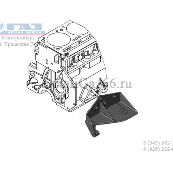 Кронштейн насоса ГУР дв. УМЗ ЕВРО-3,4 ГАЗель (АО "Ульяновский моторный завод"  УМЗ) /4216-1001015-10/