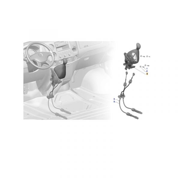 Рычаг КПП ГАЗель NEXT (дистанц. перекл.) (Атсумитек Тойота Цусе Рус, с. Подстепки  ГАЗ Оригинал) /А31R32.1703010/