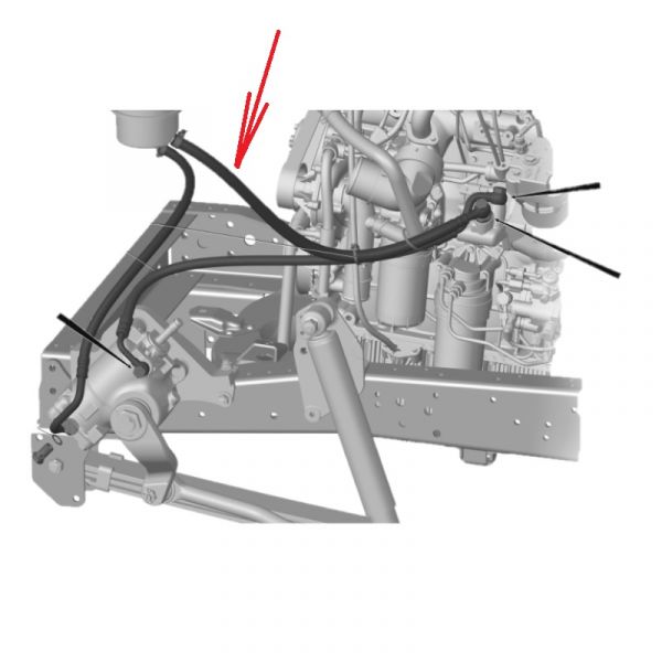 Шланг ГУР ГАЗон NEXT ГАЗ-C41R11 всасывающий (ООО "Роберт Бош", Химки  ГАЗ) /С41R11.3408198/