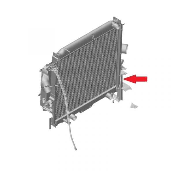 Кронштейн крепл. радиатора ГАЗон NEXT правый (ПАО "ГАЗ" Оригинал) /С41R11-2801078/