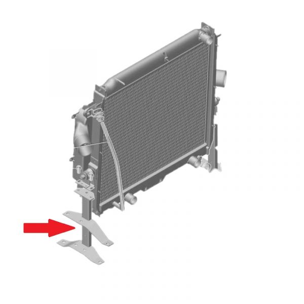 Кронштейн крепл. радиатора ГАЗон NEXT левый (ПАО "ГАЗ") /С41R11-2801079/